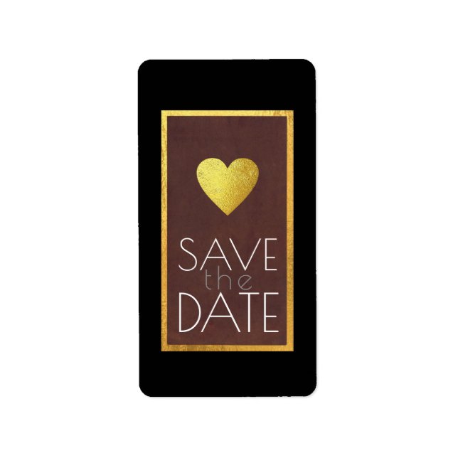 Save the Date Adressaufkleber (Vorne)