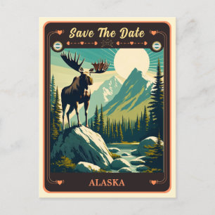 Save The Date   Alaska Einladung Postkarte