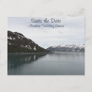 Save the Date Alaskan Cruise Ankündigungspostkarte