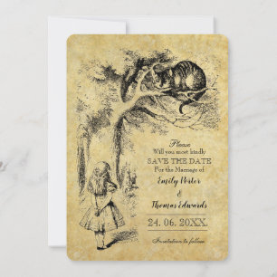 Save The Date Alice au pays des merveilles sur Mariage papier vi