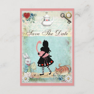 Save The Date Alice, Flamant rose & Baby shower de chat Enregist