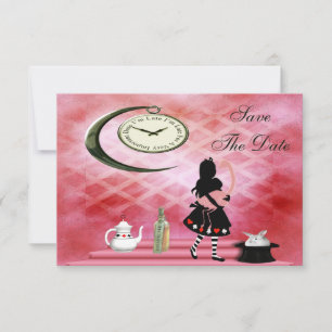 Save The Date Alice & Flamant Rose Mariage Épargnez la Date