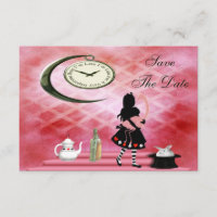 Alice & Flamant rose rose Baby shower Enregistrer 