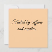 Alimenté par la caféine et les bougies.