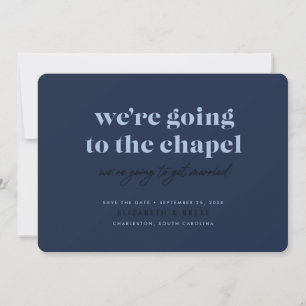 Save The Date Aller à la chapelle Enregistrer la date (Marine)