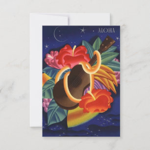 Save The Date Aloha économies le Hawaïen tropical Hawaï de nuit