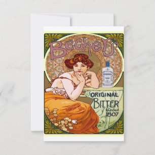 Save The Date Alphonse Mucha Becher Woman Art Nouveau