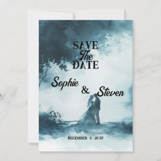 Save The Date Amour en pleine floraison : Romantique florale Sau