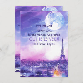 Save the Date Amour Éternel à la Paris