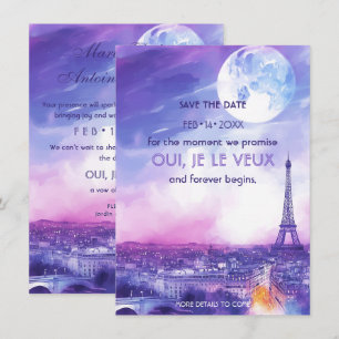 Save the Date Amour Éternel à la Paris