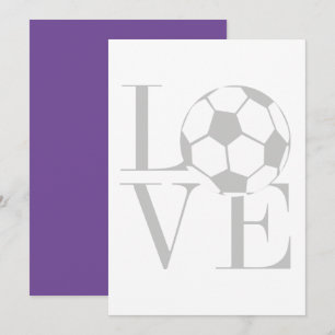 Save The Date amour football gris sauver les dates