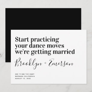 Save The Date Amusante Typographie Moderne Mariage Enregistrer L