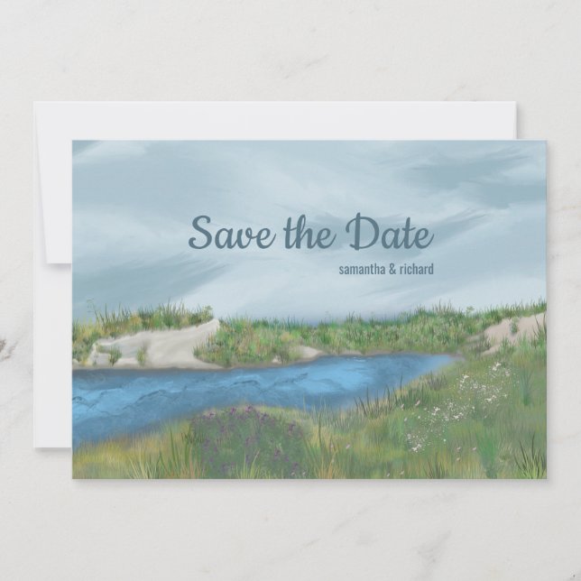 Save the Date an der Küste gestrichen (Vorderseite)