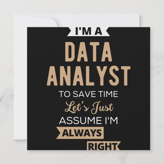 Save The Date Analyste de données (Devant)