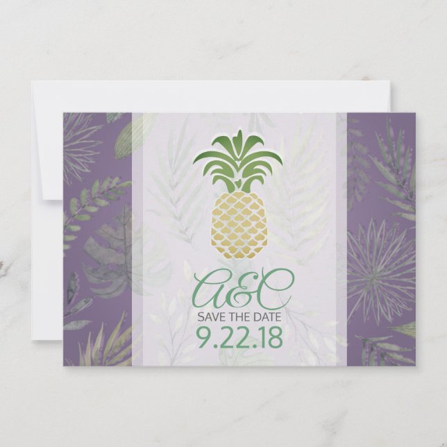 Save the Date Ananas (Vorderseite)