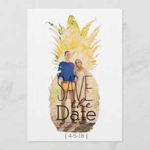 Save The Date Ananas Moderne Enregistrer La Date Mariage tropi