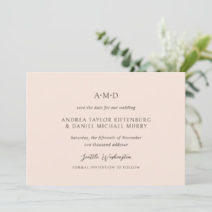 Save The Date Andrea Tan Mariage élégant
