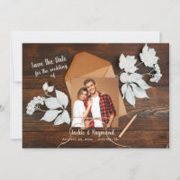 Save the Date Ankündigung des rustikalen Fotos