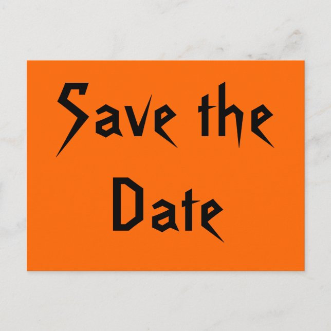 Save the Date Ankündigungspostkarte (Vorderseite)