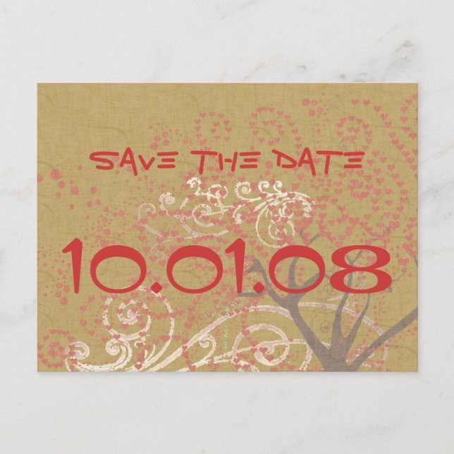 Save The Date- Ankündigungspostkarte (Vorderseite)