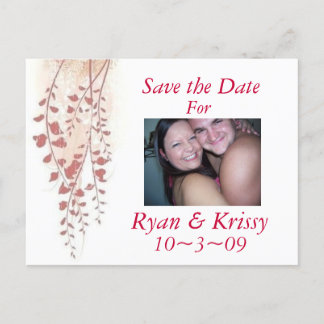 Save the Date Ankündigungspostkarte