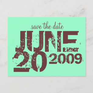 Save the Date Ankündigungspostkarte