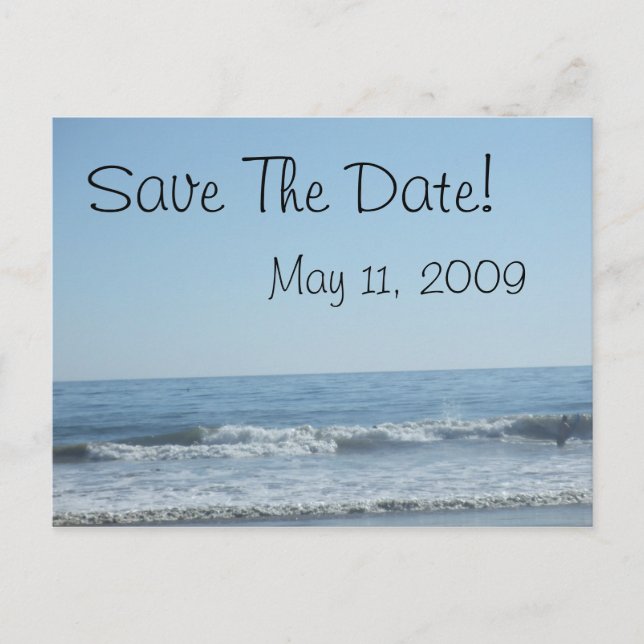 Save the Date! Ankündigungspostkarte (Vorderseite)