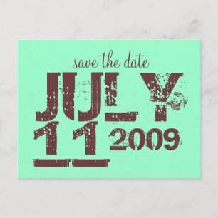 Save the Date Ankündigungspostkarte