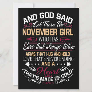 Save The Date Anniversaire | Et Dieu A Dit Qu'Il Y Ait Novembre