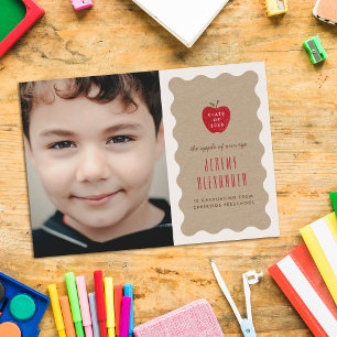 Save The Date Annonce de fin d'études de la maternelle Wavy Appl