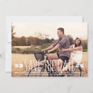 SAVE THE DATE ANNONCE DE SAUVEGARDE DE DATE DE MOTIF TRIBAL PHOT