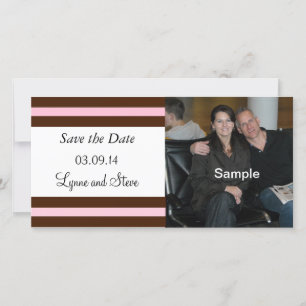 Save The Date Annonce de sauvegarde de date en chocolat rose