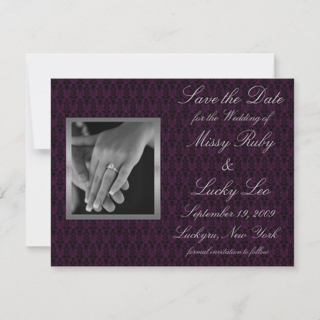 Save The Date Annonce de sauvegarde de la date (Devant)