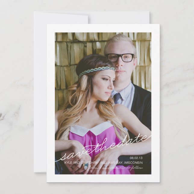 Save The Date Annonce de sauvegarde de la date (Devant)