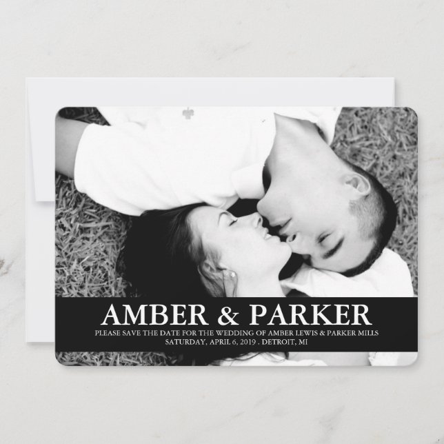 Save The Date Annonce Enregistrez la date | 2Names (Devant)