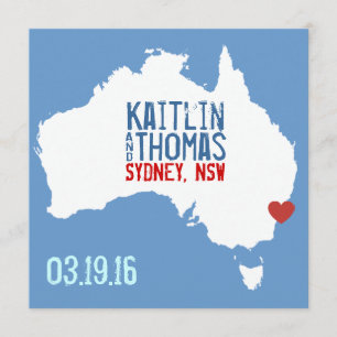 Save the Date - Anpassbar - Australien