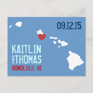 Save the Date - Anpassbar - Hawaii Ankündigungspostkarte