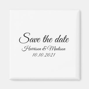 Save the Date, Anpassung der Ankündigung von Hochz Magnet