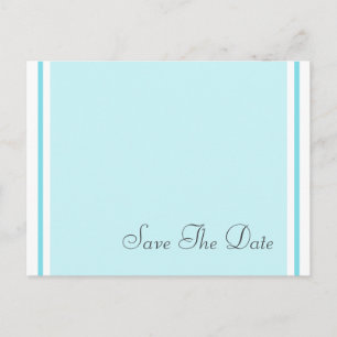 Save the Date Aqua Aquamarin Postkarten