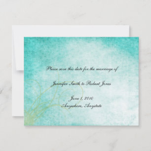 Save The Date Aqua Hummingbird Aquarelle Enregistrer la date