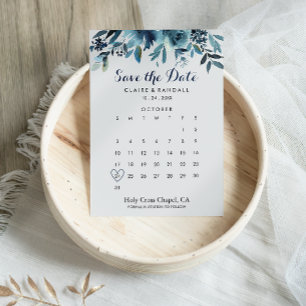 Save The Date Aquarelle classique Floral Enregistrer le calendri