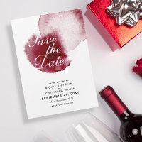 Aquarelle de déversement de vin rouge Enregistrer