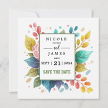 Aquarelle de fleurs colorées modernes