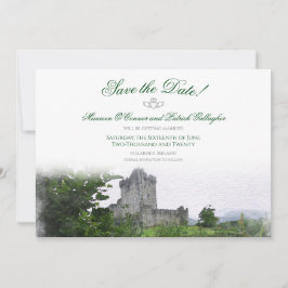 Save The Date Aquarelle Destination : Irlande Enregistrer la car