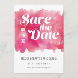 Save The Date Aquarelle Enregistrer la date