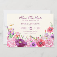 Aquarelle florale branche oiseau nature mariage