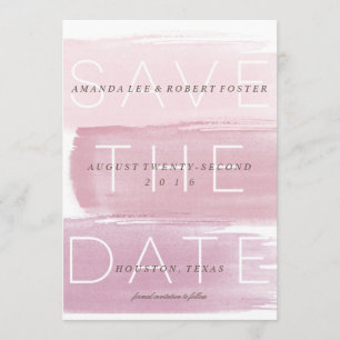 Save The Date Aquarelle Ombre Stripes Enregistrer la date