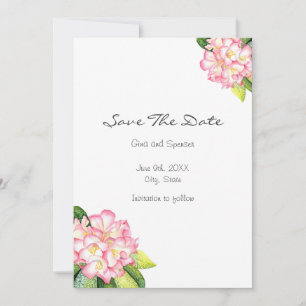 Save The Date Aquarelle 'Pink Rhod'