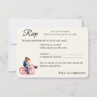 Save The Date Aquarelle romantique Décontractée moderne Couple A
