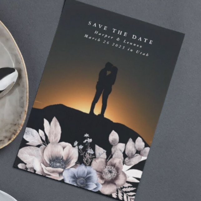 Save The Date Aquarelle sèche de Bohème plate Mosquée Florale (Créateur téléchargé)